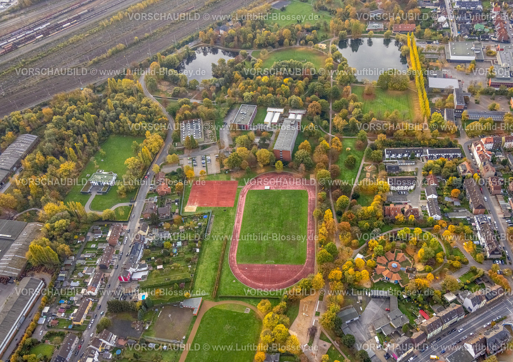 Hamm221012029 | Luftbild, Friedrich-Ebert-Park, Elisabeth-Lüders Berufskolleg, Herbstfarben, Mitte, Hamm, Ruhrgebiet, Nordrhein-Westfalen, Deutschland