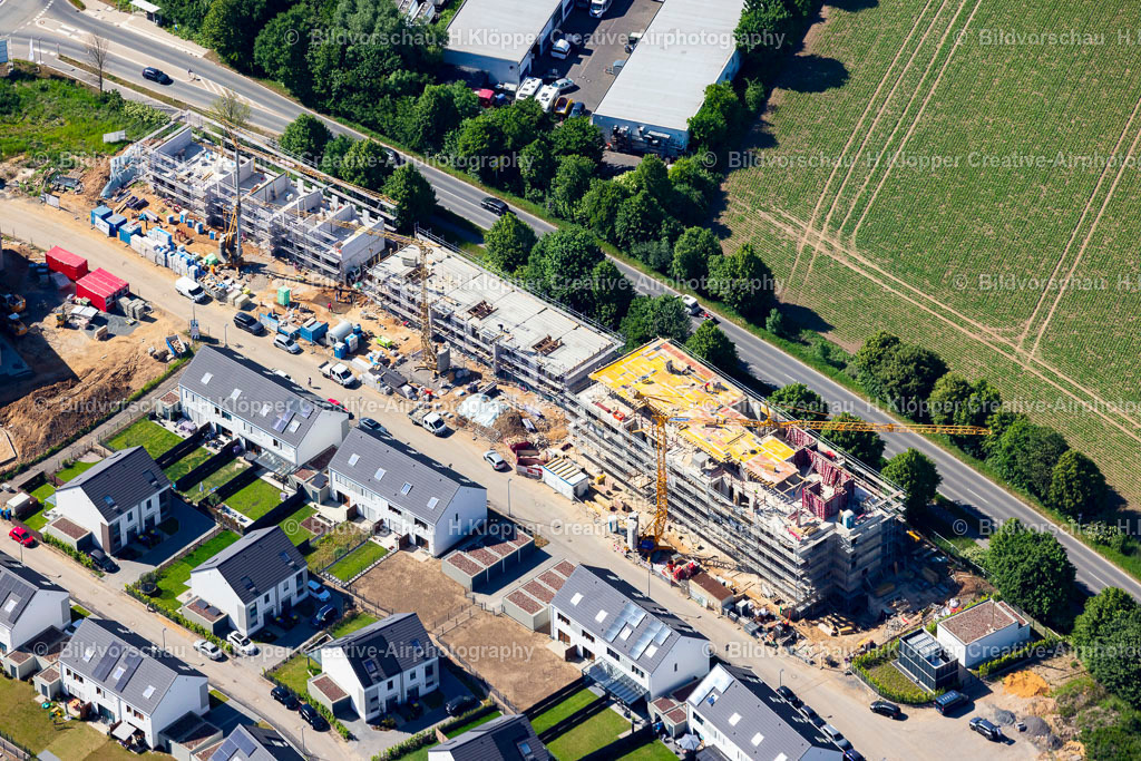 Luftbild Bergheim-3385 | Luftbildfotografie und Luftbild Bergheim Baustellen zum Neubau eines Stadtquartiers in Bergheim im Bundesland Nordrhein-Westfalen, Deutschland - Realisiert mit Pictrs.com