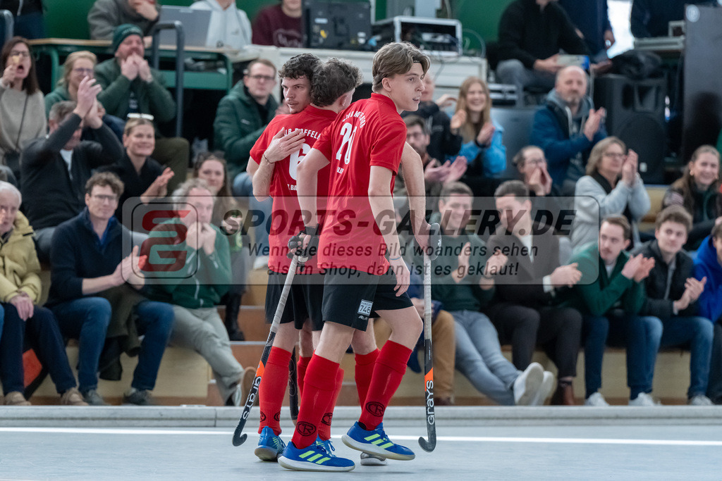 HK_20250202_102353 | 2. Bundesliga Halle Herren Club Raffelberg - Schwarz Weiss Köln am 2.2.2025 Halle am Raffelberg, Duisburg ,