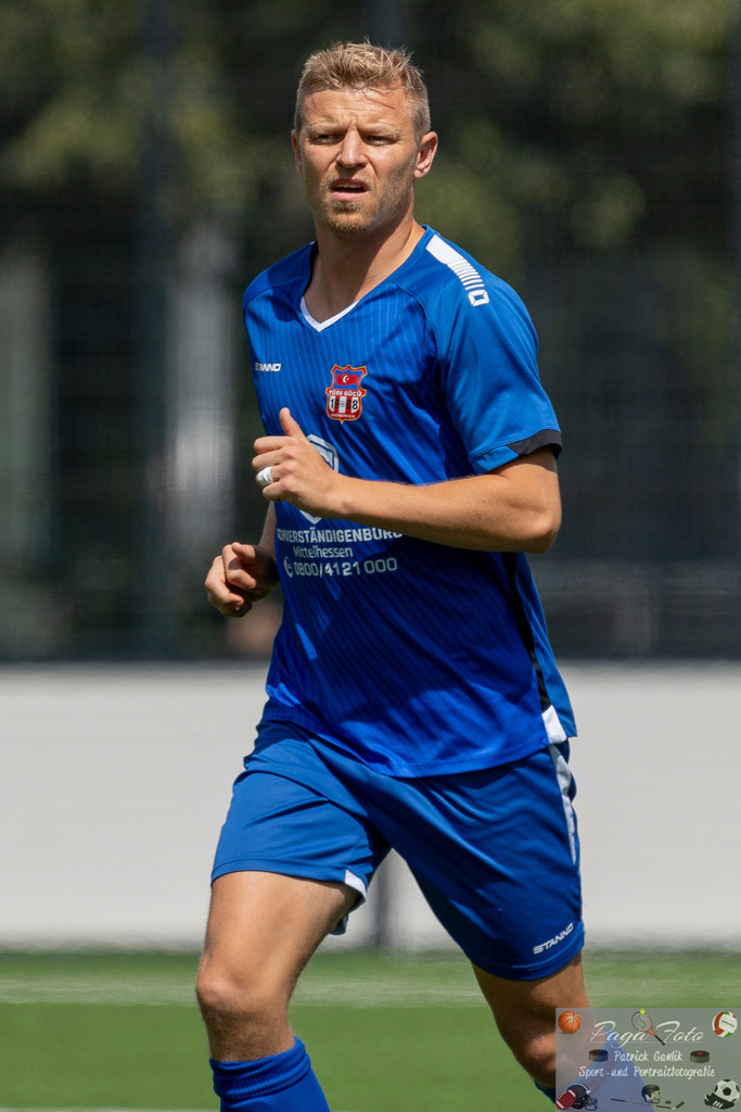 Testspiel: Spvgg. 03 Fechenheim - Türk Gücü Friedberg, 13.07.2024 | Maik Vetter (Türk Gücü Friedberg #19), Freisteller, Portrait / Porträt, Spvgg. 03 Fechenheim - Türk Gücü Friedberg, Frankfurt am Main, Sportanlage Birsteiner Straße, 13.7.2024 - Realisiert mit Pictrs.com