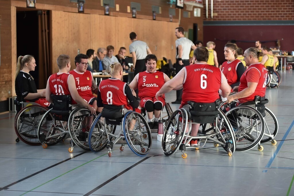 2024-11-23-0643 | RSKV Tuebingen vs. Alba Berlin, Rollstuhlbasketball, 2. Bundesliga Sued, 5. Spieltag, Saison 2024/2025, 23.11.2024, Foto: Ralph Kunze - Realisiert mit Pictrs.com