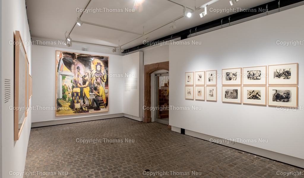 11_Neo_Rauch_Museum_Bensheim | 6.7.2024, bbe, Museum Bensheim, Ausstellung Neo Rauch "im Papiergrund", ,, Bild: Thomas Neu