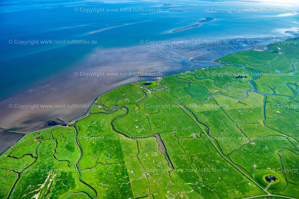 Langeness_Hallig_ELS_0743300523 | LANGENEß 30.05.2023 Grasflächen- Strukturen einer Hallig- Landschaft auf der Nordsee- Insel Nordmarsch-Langeneß in Langeneß Nordfriesland im Bundesland Schleswig-Holstein. Weiterführende Informationen bei: Ge-mein-de Lan-ge-neß. // Green space structures a Hallig Landscape in Langeness in the state Schleswig-Holstein. Further information at: Ge-mein-de Lan-ge-ness. Foto: Martin Elsen