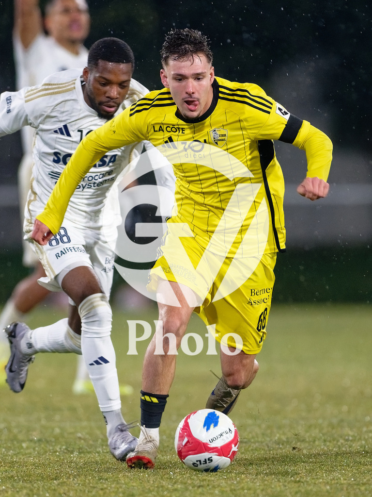 dieci Challenge League - FC Stade Nyonnais v Etoile Carouge FC |  during the dieci Challenge League match between FC Stade Nyonnais and Etoile Carouge FC at Centre sportif de Colovray in Nyon, Switzerland