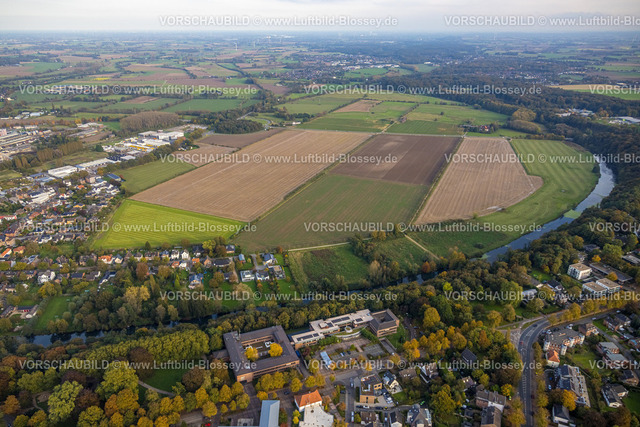 Kleve241014706 | Luftbild, Kreishaus Kleve Kreisverwaltung Bezirksverwaltung, Prinz-Moritz-Park mit Fluss Kermisdahl, landwirtschaftliche Felder, Kleve, Niederrhein, Nordrhein-Westfalen, Deutschland