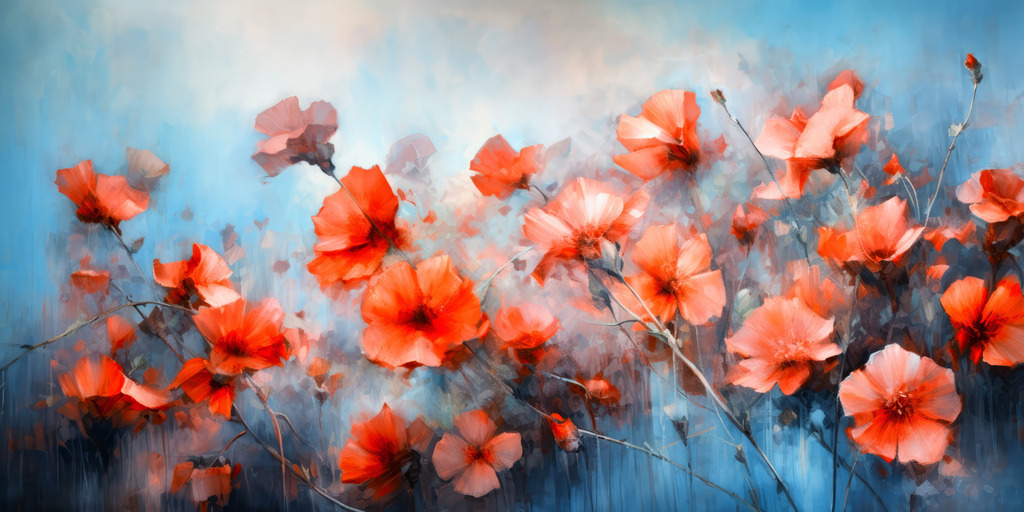 2307163 - Mohnblumen | Wunderbares Bild von Mohnblumen, das wie ein Ölgemälde wirkt.