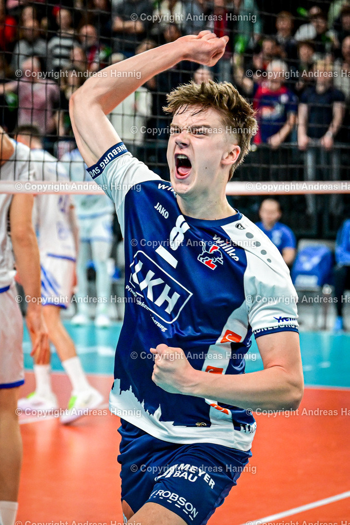 Volleyball I Herren I Saison 2024-2025 I Champions League Volley I 4th Round Leg 4  CLVM 84 I SVG Lüneburg - Levski SOFIA I 18.12.2024 | a-hannig - Realisiert mit Pictrs.com