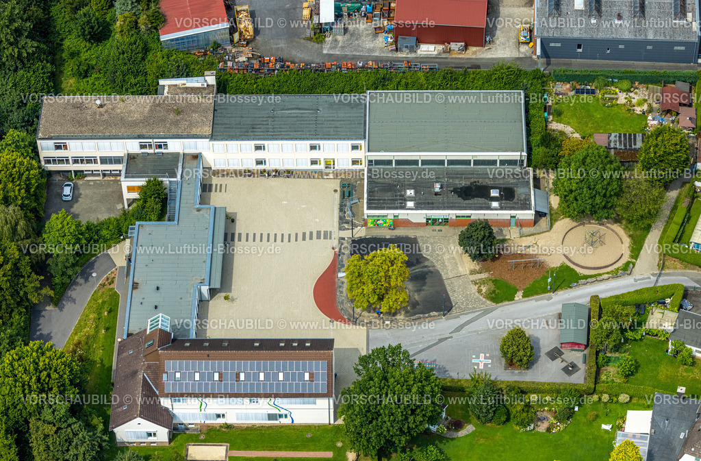 Wickede240711531 | Luftbild, Melanchthonschule an der Hauptstraße, Wickede, Soester Börde, Nordrhein-Westfalen, Deutschland