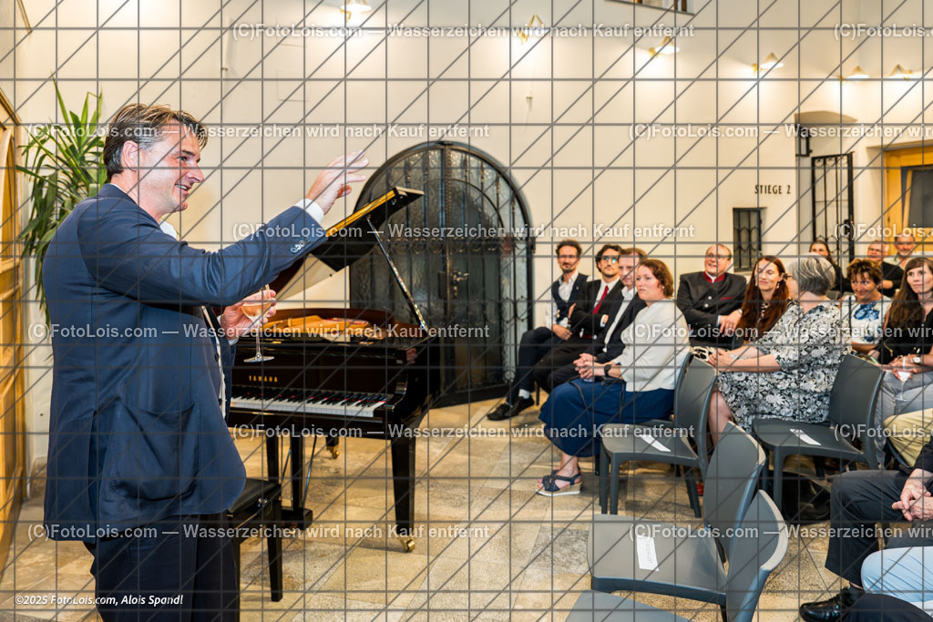 _ALP2340_Empfang_Angatscheva-Klavier | XLI. CHOPIN-Festival, Do 14. Aug. 2025, Empfang nach dem PRÄLUDIUM im Dom des Erlauftales im Rathaus Scheibbs und Auftritt von Klaviersolistin Donka ANGATSCHEVA in der Rathausaula vor  Ehrengästen und Künstlern.