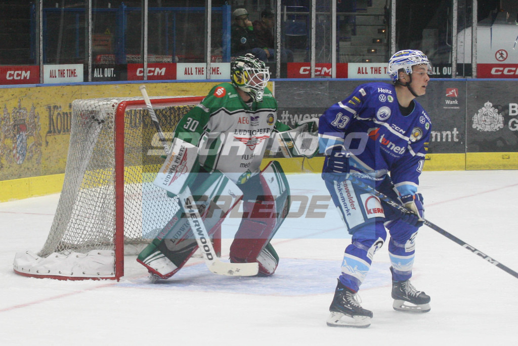SC Riessersee - Höchstadt Alligators | Benjamin Dirksen und Marlon Wolf - Eishockey Oberliga Süd SC Riessersee - Höchstadt Alligators - © Sportfoto-Sale (MK) - Realisiert mit Pictrs.com
