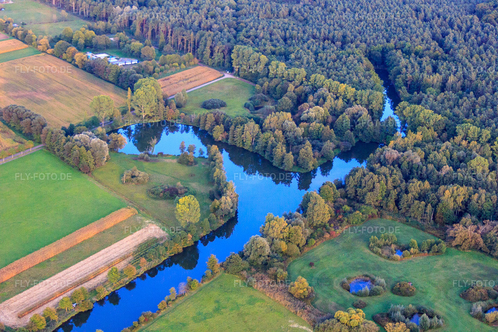 Luftbild: Panzergraben und Freizeitsee Schwanenweiher in Steinfeld im Bundesland Rheinland-Pfalz in Deutschland. Foto: IMG_53781.jpg vom 30.09.2012 durch Werner Riehm/FLY-FOTO.de