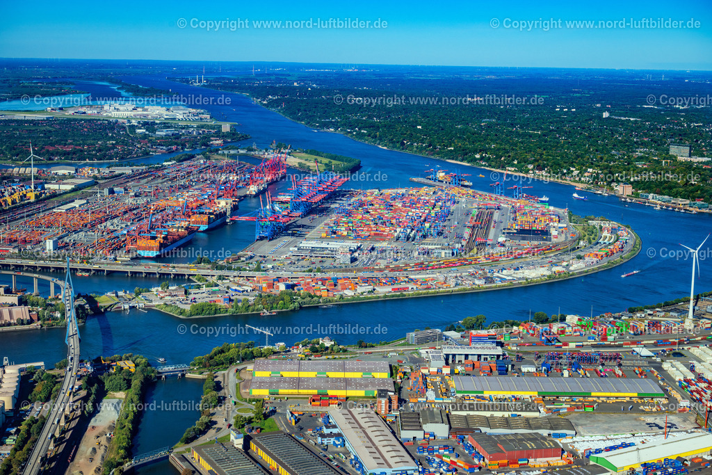 Hamburg_Burchardkai_ELS_9099250925 | HAMBURG 25.09.2025 HHLA Logistics Container Terminal Burchardkai am Hamburger Hafen in Hamburg. // HHLA Logistics Container Terminal Burchardkai in the Port of Hamburg harbor in Hamburg in Germany. Foto: Martin Elsen