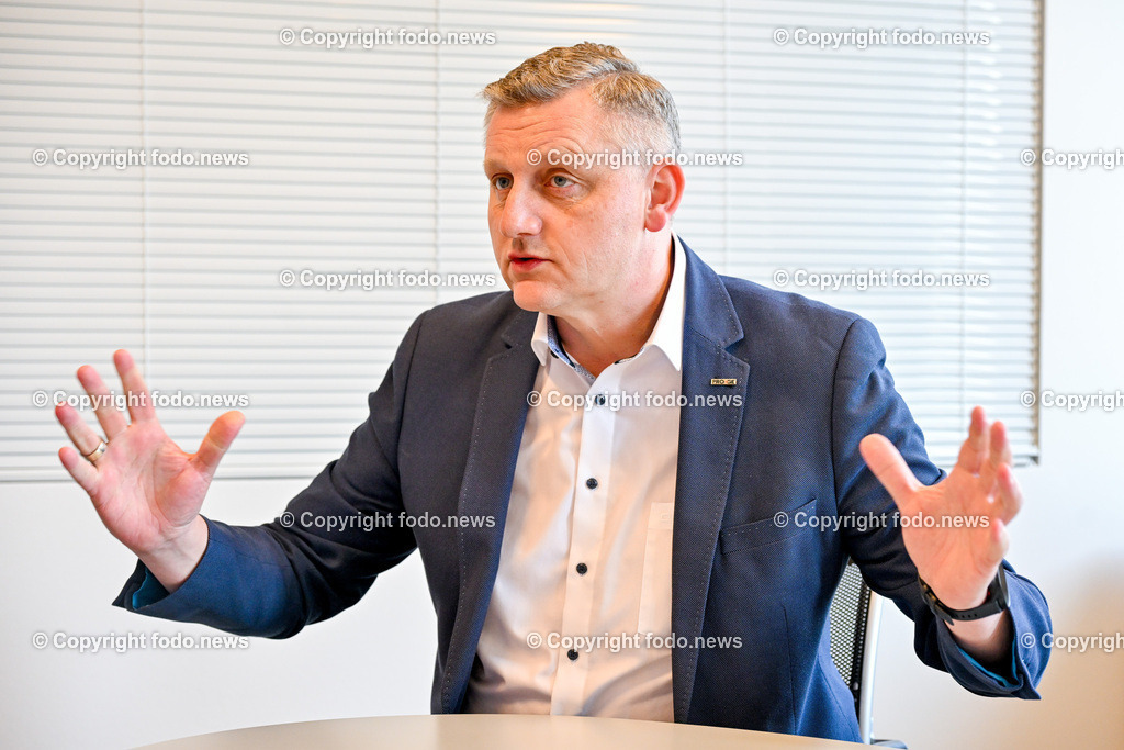 Reinhold Binder (Bundesvorsitzender der Produktionsgewerkschaft PRO-GE)_ 08.03.2024-7 | 08.03.2024, Linz, AUT, Linz, im Bild Reinhold Binder (Bundesvorsitzender der Produktionsgewerkschaft PRO-GE)