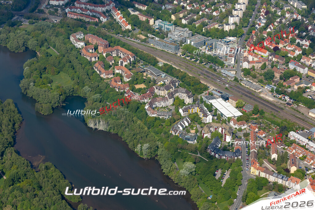 aktuelles Luftbild von Ost Nuernberg  - Luftaufnahme wurde 2019 von https://frankenair.de mittels Flugzeug (keine Drohne) erstellt.