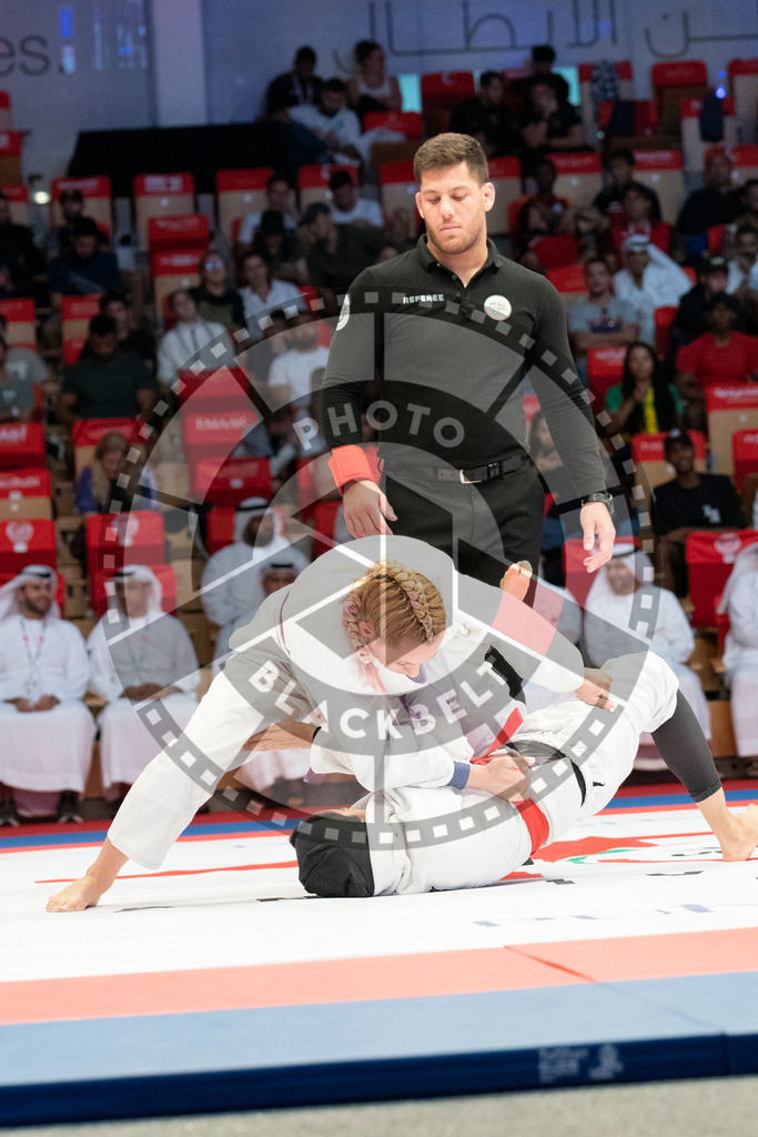 20231106PBB2706 | Fighters compete during the AJP World Master Championship in the Mubadala Arena in Abu Dhabi, Arab United Emirates, on November 6, 2023.