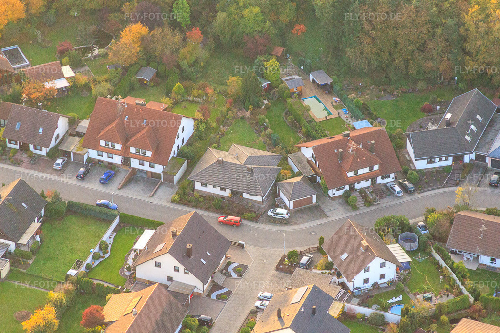 Luftbild: Südring x Pfarrer-Löser-Straße in Rülzheim im Bundesland Rheinland-Pfalz in Deutschland. Foto: IMG_60332.jpg vom 22.10.2013 durch Werner Riehm/FLY-FOTO.de