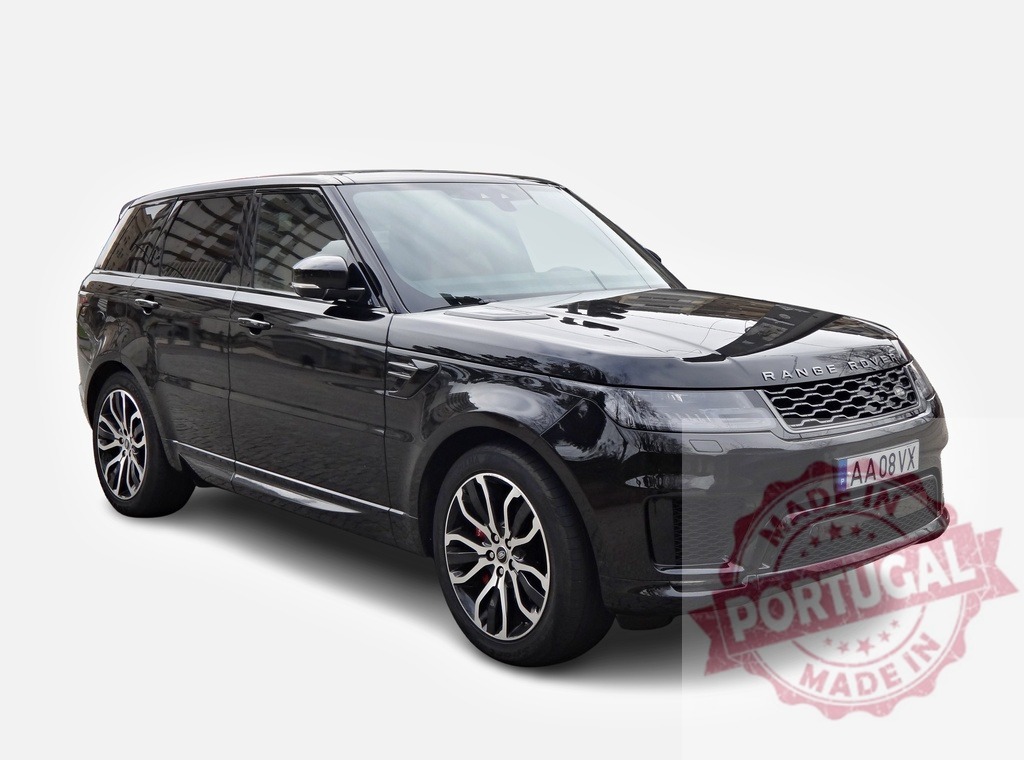 Parked Range Rover Sport showing its luxury and elegance | Shiny black Range Rover Sport showing elegance and luxury - Realized with Pictrs.com