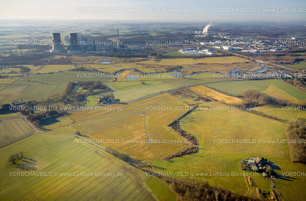 Hamm260103026Lippetal | Luftbild, geplantes interkommunales Projekt zum Bau eines Rechenzenrums auf der stadtgrenze Hamm und Lippetal, Ostdolberg, Lippetal, Hamm, Ruhrgebiet, Nordrhein-Westfalen, Deutschland