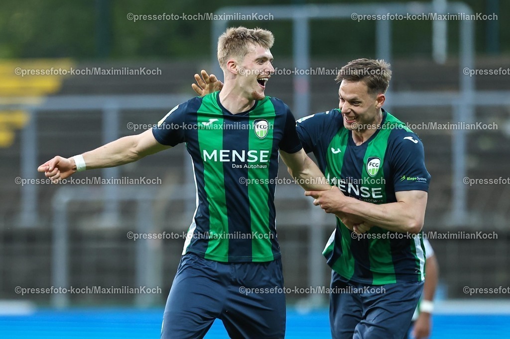 xKWIx24042601045 | 2026.04.24, xkwix, Fußball, Regionalliga West, FC Gütersloh -  Sportfreunde Lotte, Heidewaldstadion, 31.Spieltag, Saison 2025 / 2026: Torschütze Luis Frieling (FC Gütersloh #21) jubelt beim Tor zum 3:0 DFB regulations prohibit any use of photographs as image sequences and or quasi-video. Photo: xKamilxWilkowskixPressefotoKochx