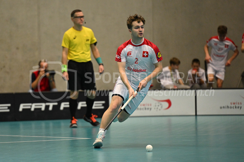 Switzerland B U19 vs Switzerland U19 - 4. February 2024 | Switzerland B U19 vs Switzerland U19
U19 Men International Matches in Switzerland
GoEasy Arena, Siggenthal Station
Switzerland defender #2 Matthias Wahlen.
Credit: Markus Aeschimann | <a href="https://www.markus-aeschimann.ch">Sportfotografie Markus Aeschimann</a> | <a href="https://www.instagram.com/sportfotografie.aeschimann">@sportfotografie.aeschimann</a> - Realisiert mit Pictrs.com