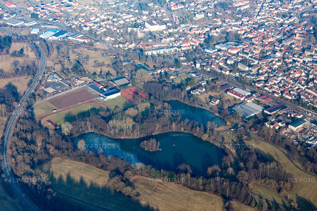 Luftbild: KURPARK in Bad König im Bundesland Hessen in Deutschland. Foto: IMG_096772.jpg vom 15.02.2017 durch Werner Riehm/FLY-FOTO.de
