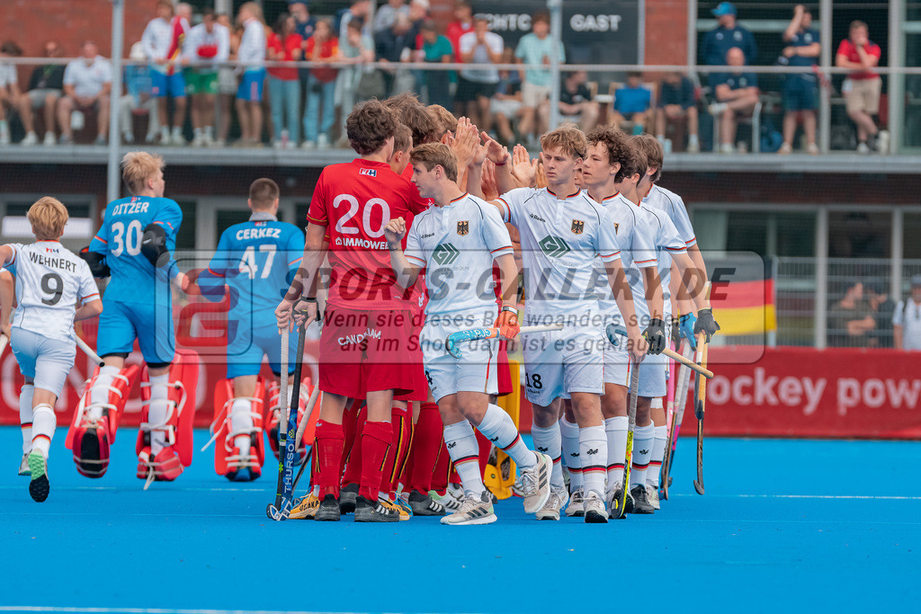 HK_20230716_102796 | Euro Hockey MU18 Boys Finale Belgium vs Germany Championship Girls &amp; Boys am 16.7.2023 CHTC , Krefeld ,