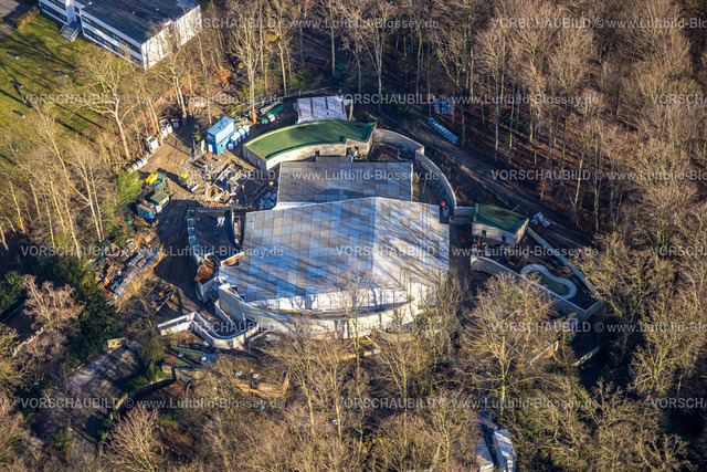 Dortmund240101246 | Luftbild, Robben-Gehege Neubau im Zoo Dortmund, Rombergpark-Lücklemberg, Dortmund, Ruhrgebiet, Nordrhein-Westfalen, Deutschland
