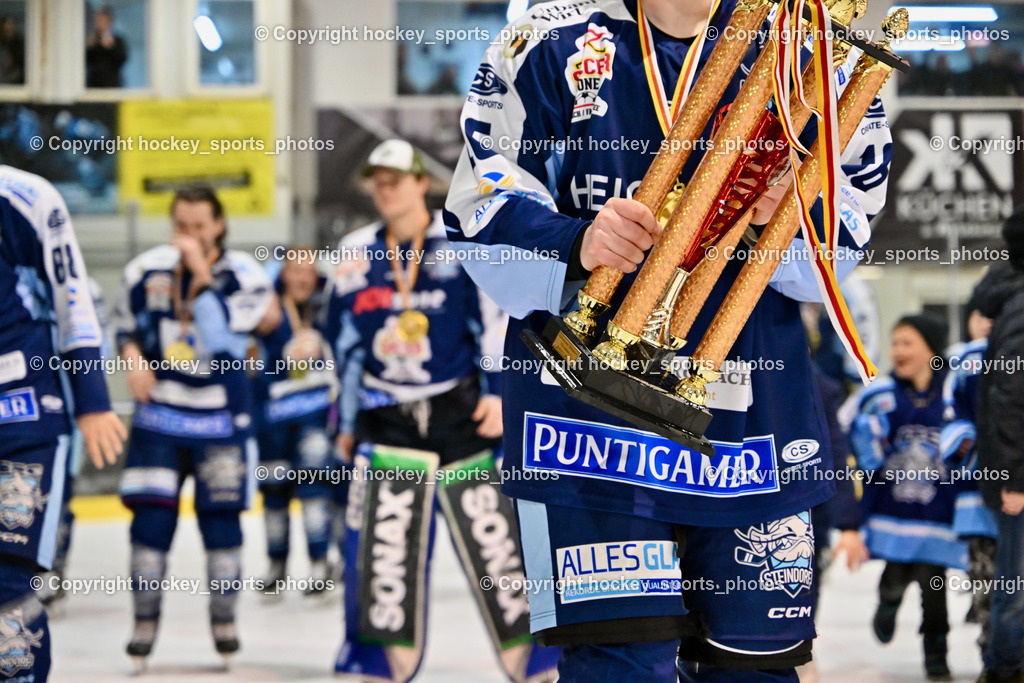 ESC Steindorf vs. EHC Althofen 8.3.2024 | ESC Steindorf vs. EHC Althofen 8.3.2024, ESC Steindorf vs. EHC Althofen Meisterfeier am 08.03.2024 in Steindorf (Ossiachersee Halle), Austria, (Photo by Bernd Stefan)