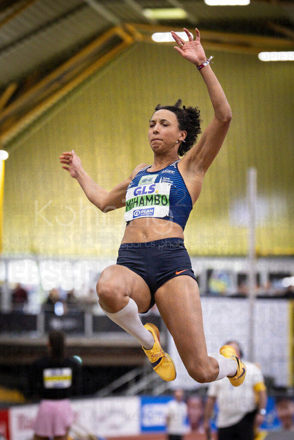 Deutsche Leichtathletik-Hallenmeisterschaften; Dortmund, 01.03.2026 | Malaika Mihambo (LG Kurpfalz); Deutsche Leichtathletik-Hallenmeisterschaften am 01.03.2026 in der Helmut-Körnig-Halle in Dortmund. 