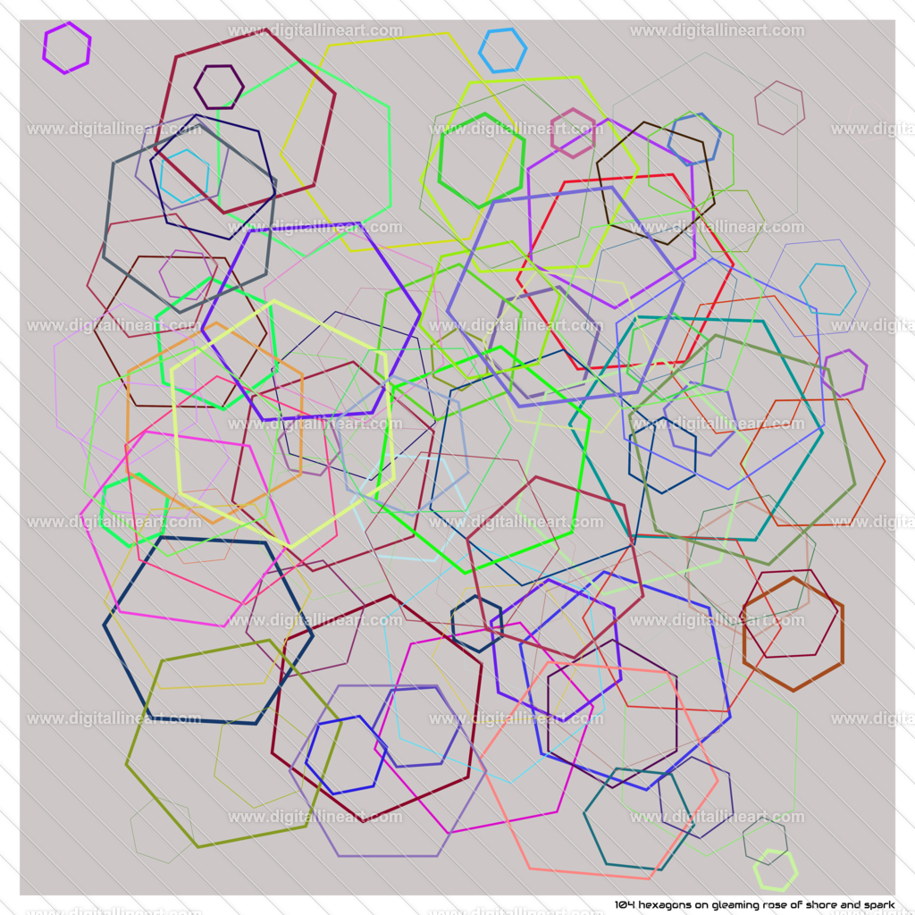 104-hexagons-gleaming-rose-of-shore-and-spark | digitallineart - Realisiert mit Pictrs.com