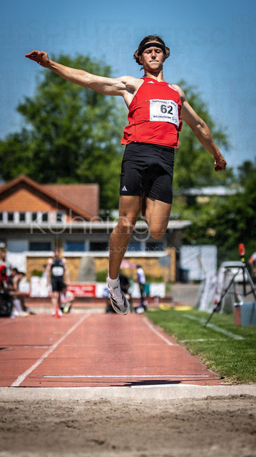 B&amp;S Kurpfalz Gala; Weinheim, 23.05.2026 | WEINHEIM, GERMANY - MAY 24: Julian Holuschek (GER/Eintracht Frankfurt e.V.) during the B&amp;S Kurpfalz Gala am 23.05.2026 at the  Sepp-Herberger-Stadium in Weinheim (Baden-Wuerttemberg / Germany).