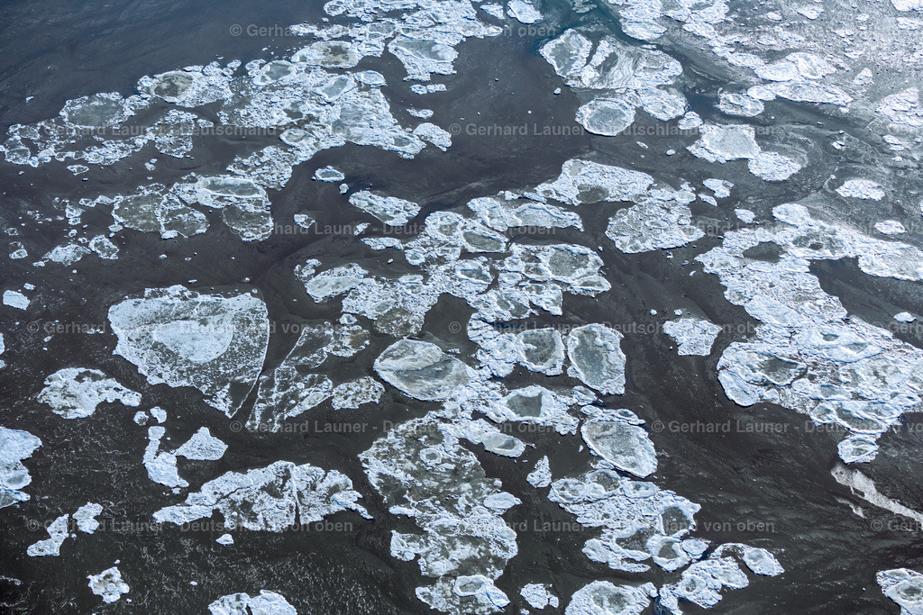 4044461 | Eisstrukturen im Wattenmeer bei der Bohrinsel Mittelplate