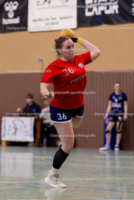 Handball I Damen I Saison 2025-2026 I Verbandsliga Süd I 15. Spieltag I HSG Kalkberg 06 - HSG Holsteinische Schweiz 110 | Louisa-Marie Biehl (36, HSG Holsteinische Schweiz) - Realisiert mit Pictrs.com