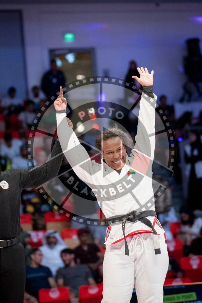 20231107PBB6652 | Fighters compete during the AJP World Master Championship in the Mubadala Arena in Abu Dhabi, Arab United Emirates, on November 7, 2023.