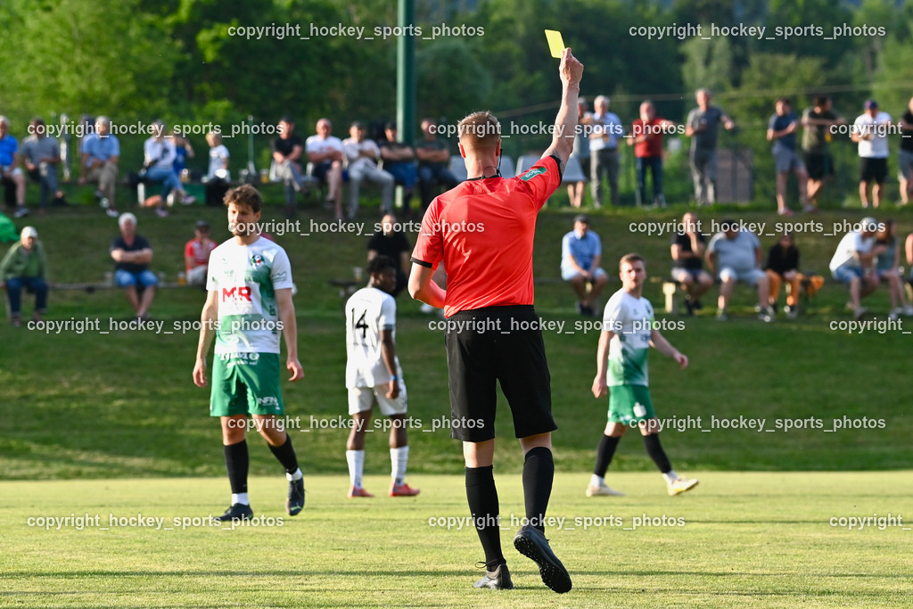 ASKÖ Köttmannsdorf vs. SV Feldkirchen 2.6.2023 | Orel Stephan Referee, Gelbe Karte