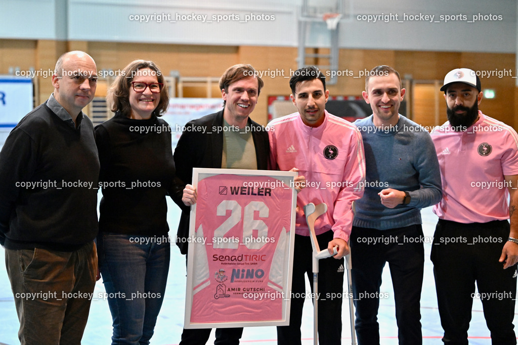 Carinthia Flamengo Futsal Club vs. Futsal Klagenfurt | Kärntner Fussball Präsident Martin Mutz, Stadträtin Klagenfurt Constance Mochar, Vizebürgermeister Klagenfurt Ronald Rabitsch, Edo Lisic, Landtagsabgeordneter Kärnten Maximilian Rakuscha, Headcoach Carinthia Flamengo Ugur Koc, Carinthia Flamengo Futsal Club vs. Futsal Klagenfurt, Carinthia Flamengo Futsal Club vs. Futsal Klagenfurt am 01.12.2024 in Klagenfurt (Ballspielhalle Viktring), Austria, (Photo by Bernd Stefan)