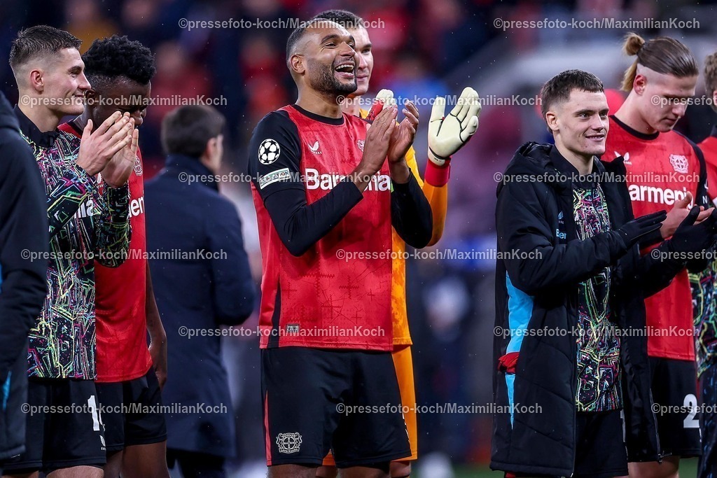 UCL29012502315 | 29.01.2025, Fußball, Bayer 04 Leverkusen - AC Sparta Prag, UEFA Champions League, 8. Spieltag, BayArena, Saison 2024 2025: Jonathan Tah (Bayer04 Leverkusen #4)