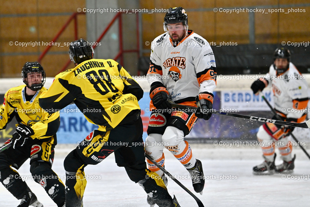 EC Spittal Hornets vs. USC Piraten Velden 7.2.2024 | #14 Stele Florian, #88 Zauchner Daniel, #90 Edlinger Patrick