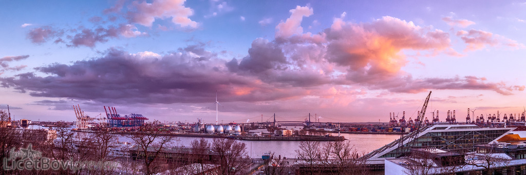 Sonnenuntergang | Vorfrühling am Elbufer. - Realisiert mit Pictrs.com
