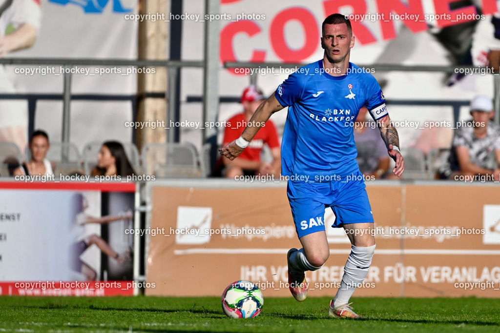 SAK vs. SK Treibach | #24 Zoran Vukovic SAK, SAK vs. SK Treibach, SAK vs. SK Treibach am 29.05.2024 in Klagenfurt (Sportpark Welzenegg), Austria, (Photo by Bernd Stefan)