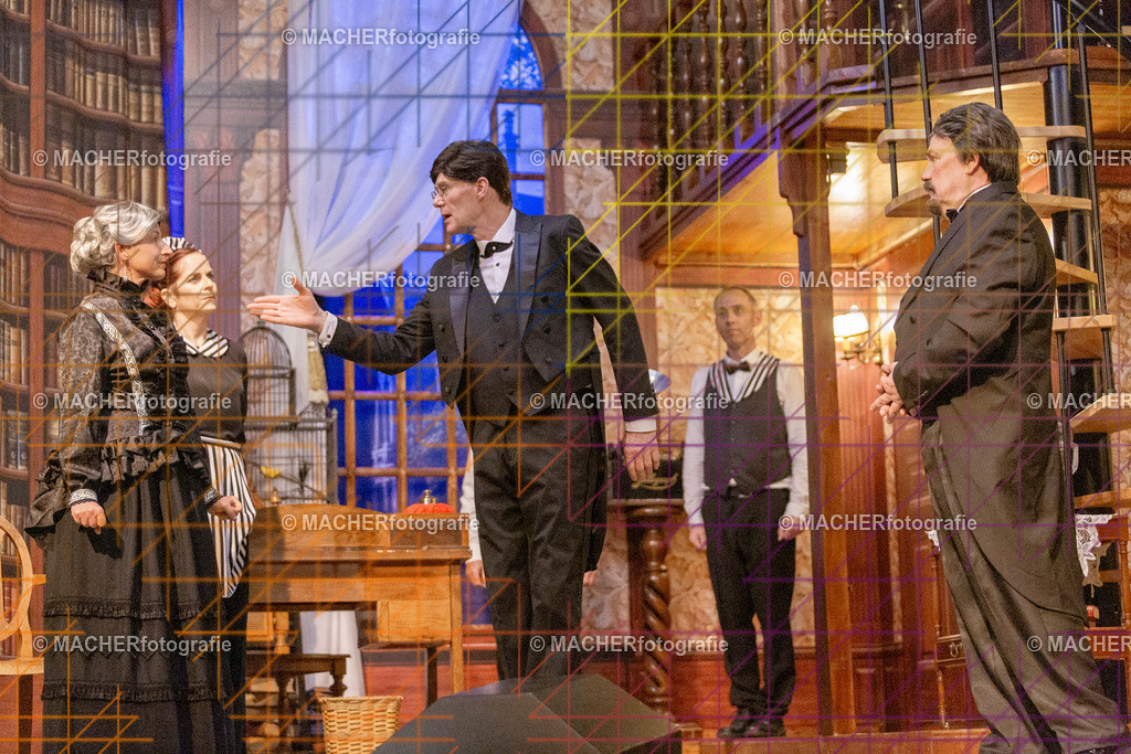 318_MFL-2025 | Portraitbilder von Regisseur; Darsteller; Techniker; Maske; Kostüme; Chor; Musiker; Bilderserie der Generalprobe und der Premierenvorstellung, Szenenbilder; Ausdrucksstudien; Bühnenüberblick; Bühnenkulissen; Pressefotos inkl. Redaktionsfoto Darstellergruppe.