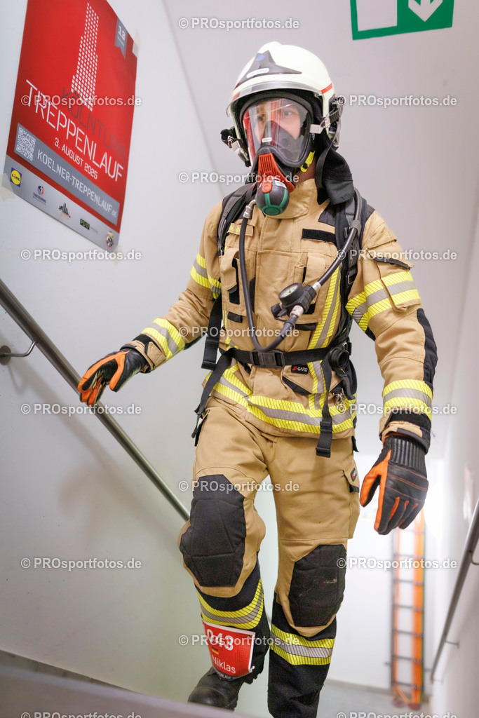 KölnTurm Treppenlauf; Köln, 03.08.2025 | Impressionen vom KölnTurm Treppenlauf am 03.08.2025 in Köln (Nordrhein-Westfalen). 
