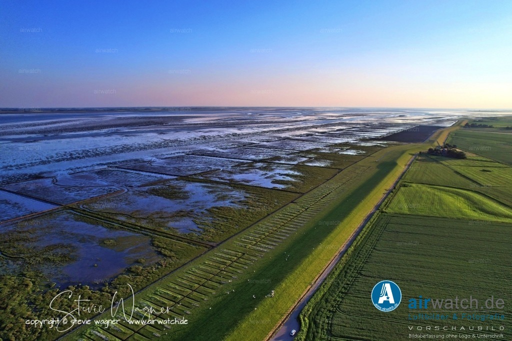 Luftbild Nordstrand, Suederhafen, An de Wehl, Evensbüller Chaussee, Husumer Bucht | Luftbild Nordstrand, Suederhafen, An de Wehl, Evensbüller Chaussee, Husumer Bucht