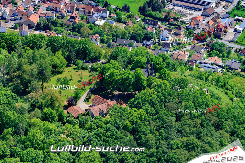 aktuelles Luftbild von  Zeil-am-main - Luftaufnahme wurde 2018 von https://frankenair.de mittels Flugzeug (keine Drohne) erstellt.