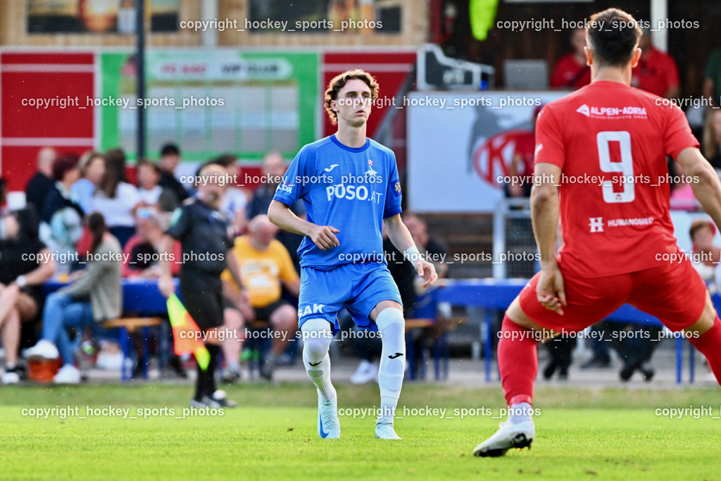 KAC 1909 vs. SAK | #17 Jan Sasa Ogris-Martic SAK, #9 Mihret Topcagic KAC 1909, KAC 1909 vs. SAK, KAC 1909 vs. SAK am 06.09.2024 in Klagenfurt (Sportplatz KAC), Austria, (Photo by Bernd Stefan)
