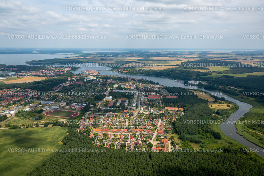 Mueritz16070945Malchow | Übersicht von Süden auf Malchow mit Recken,  Malchow, Mecklenburgische Seenlandschaft, Mecklenburgische Schweiz, Mecklenburg-Vorpommern, Deutschland