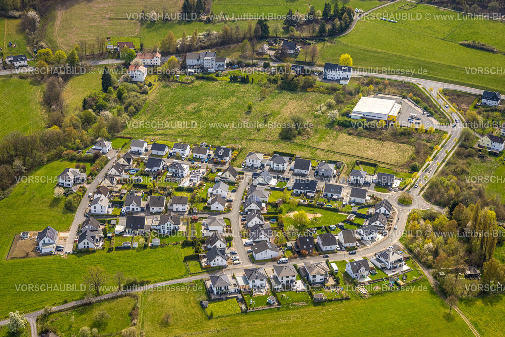 Arnsberg260402526 | Luftbild, Einfamilienhaus-Wohnsiedlung zwischen Feldmark und Wiggenscheid, Arnsberg, Sauerland, Nordrhein-Westfalen, Deutschland