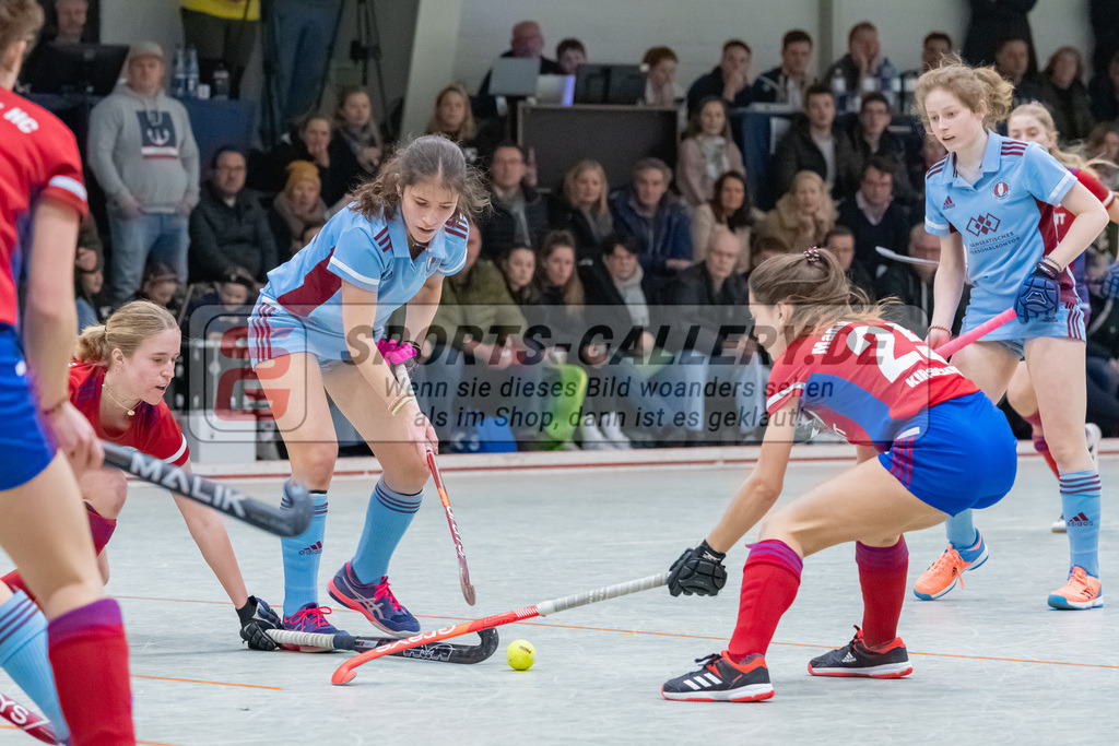 HK_20230226_105204 | Deutsche Meisterschaft WU16 Spiel um Platz 3 UHC Hamburg - Mannheimer HC am 26.2.2023 DSC 99, Düsseldorf ,