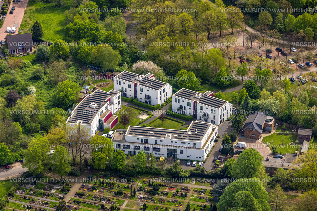 Oberhausen240402007 | Luftbild, Einrichtung für betreutes Wohnen Verein für körper- und mehrfachbehinderte Menschen Alsbachtal e.V. - Quartier am Mattlerbusch, Röttgersbach, Duisburg, Nordrhein-Westfalen, Deutschland