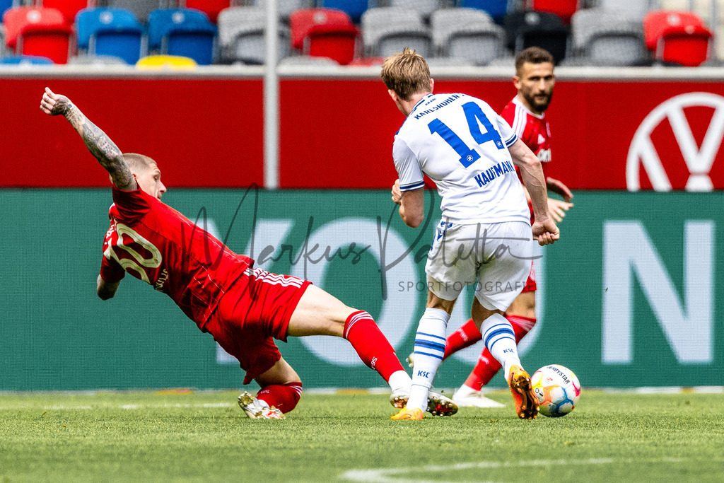 Fortuna Düsseldorf vs. Karlsruher SC | Düsseldorf, 30.04.2023: 2. Bundesliga, 30. Spieltag, Fortuna Düsseldorf gegen Karlsruher SC in der Merkur Arena in Düsseldorf. Foto: sportfotografie.ms | Markus Paletta - Realisiert mit Pictrs.com